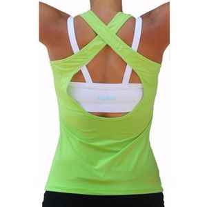 Kiava Lime Green Scoop Tank